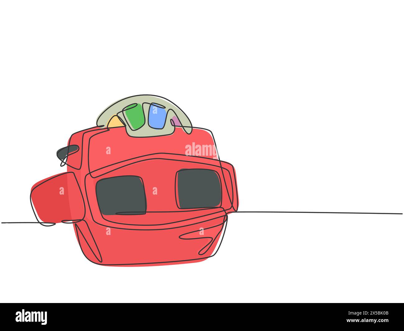 Un disegno a linea singola del vecchio viewmaster retrò con film reel. Stereoscopio vintage, giocattolo per bambini, concept, disegno a linea continua, vettore i Illustrazione Vettoriale Un disegno a linea singola del vecchio viewmaster retrò con film reel. Stereoscopio vintage, giocattolo per bambini, concept, disegno a linea continua, vettore i Illustrazione Vettoriale