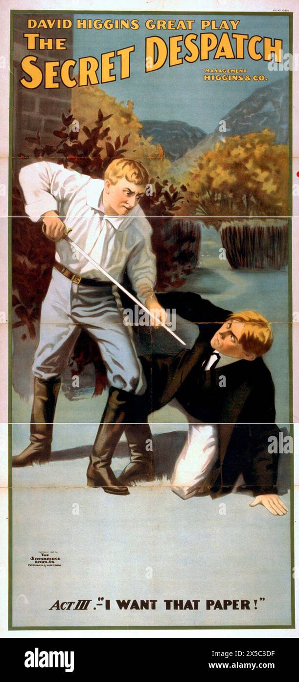 David Higgins grande gioco, The Secret Despatch Foto Stock