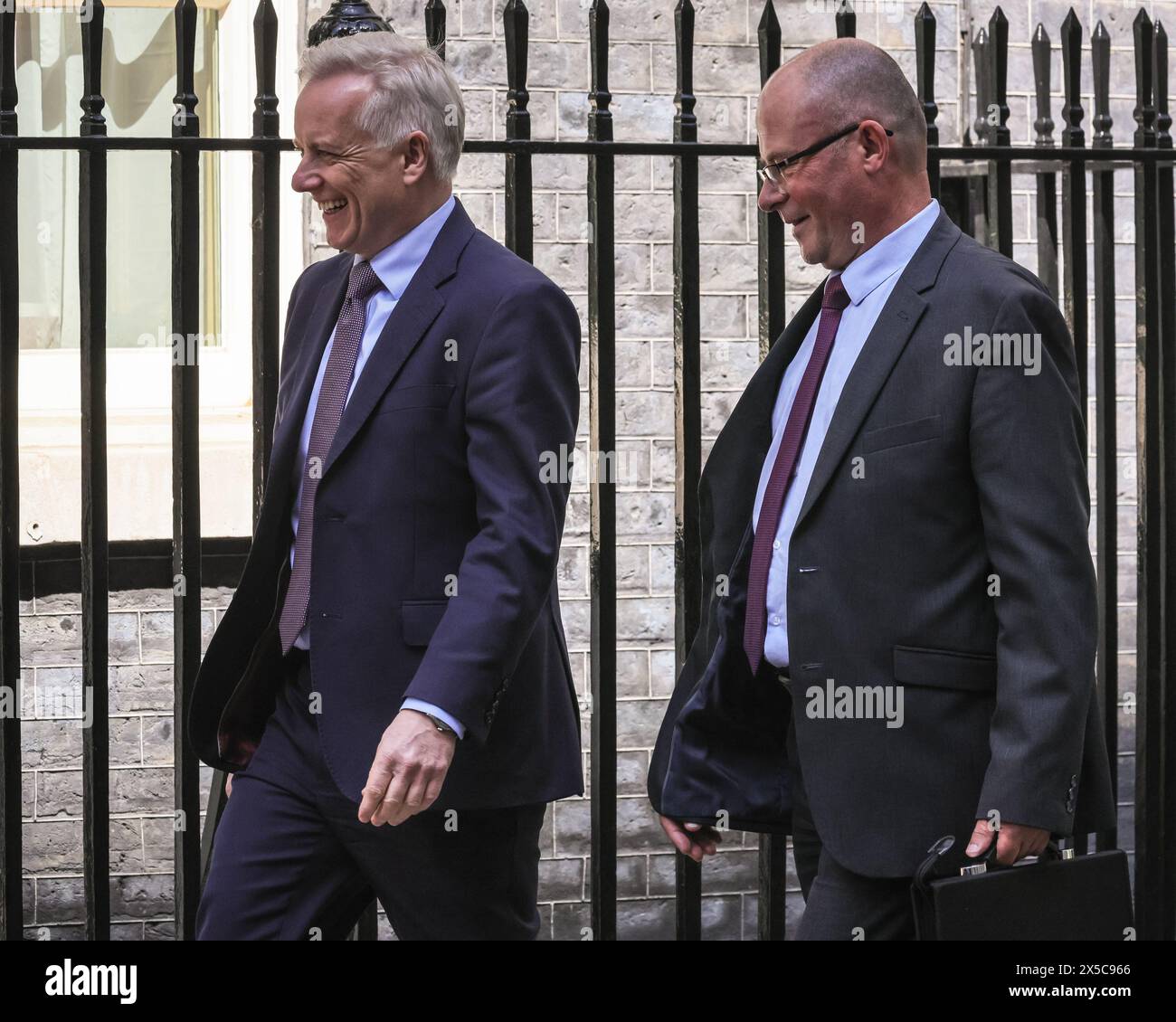 Londra, Regno Unito. 8 maggio 2024. Decine di deputati conservatori, ex ministri e altri colleghi frequentano Downing Street, apparentemente per una "presentazione elettorale" e un briefing con il primo Ministro e i suoi consiglieri. Crediti: Imageplotter/Alamy Live News Foto Stock