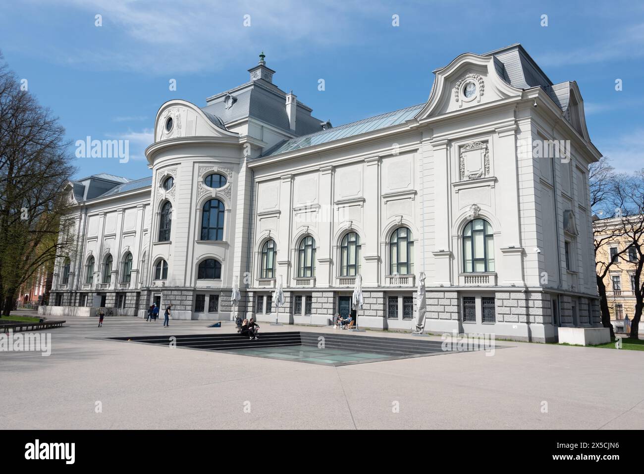 Museo d'arte nazionale lettone, edificio in stile storico, riga, Lettonia Foto Stock