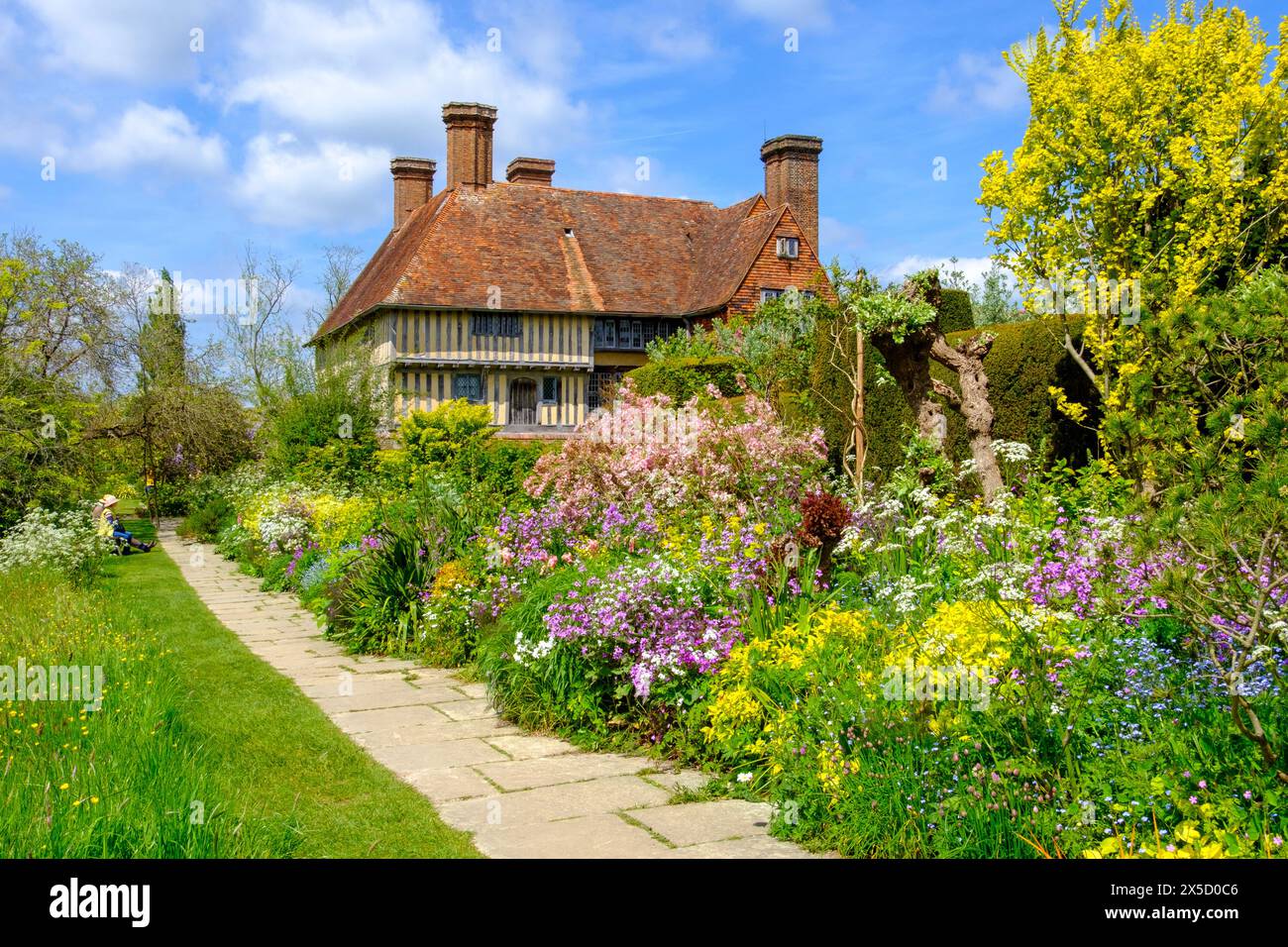 Grande casa Dixter e giardino, East Sussex, Regno Unito Foto Stock