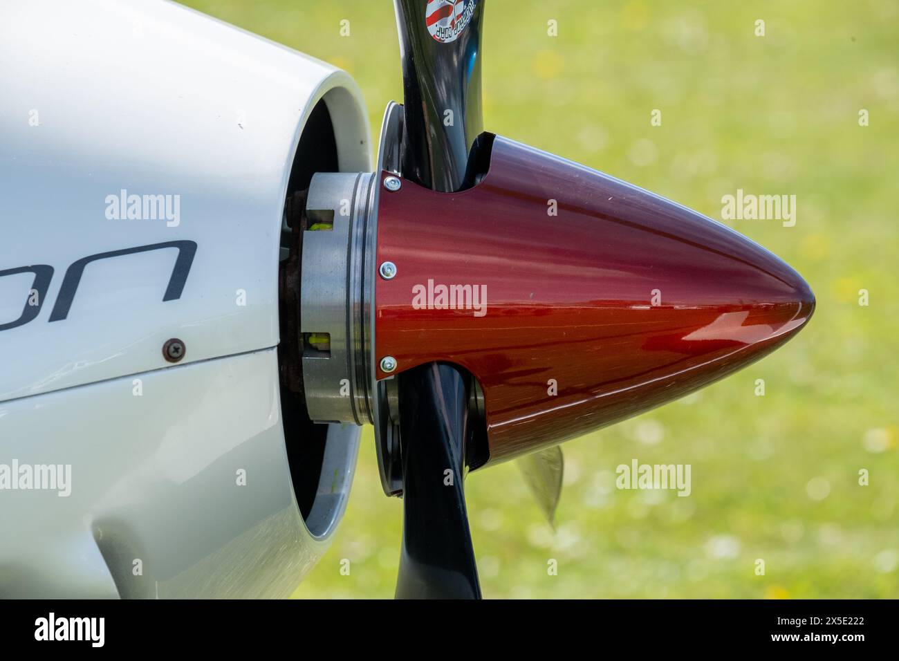 Una girante di elica su un girocopter Foto Stock