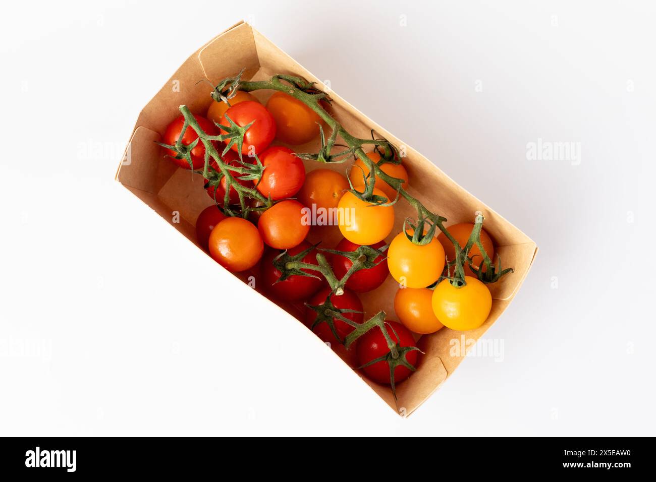 Il meglio dei pomodori britannici sulla vite di Sainsburys assaggia la differenza Foto Stock