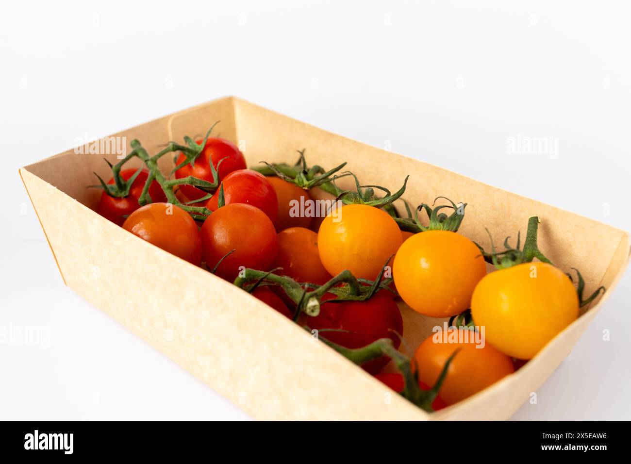 Il meglio dei pomodori britannici sulla vite di Sainsburys assaggia la differenza Foto Stock