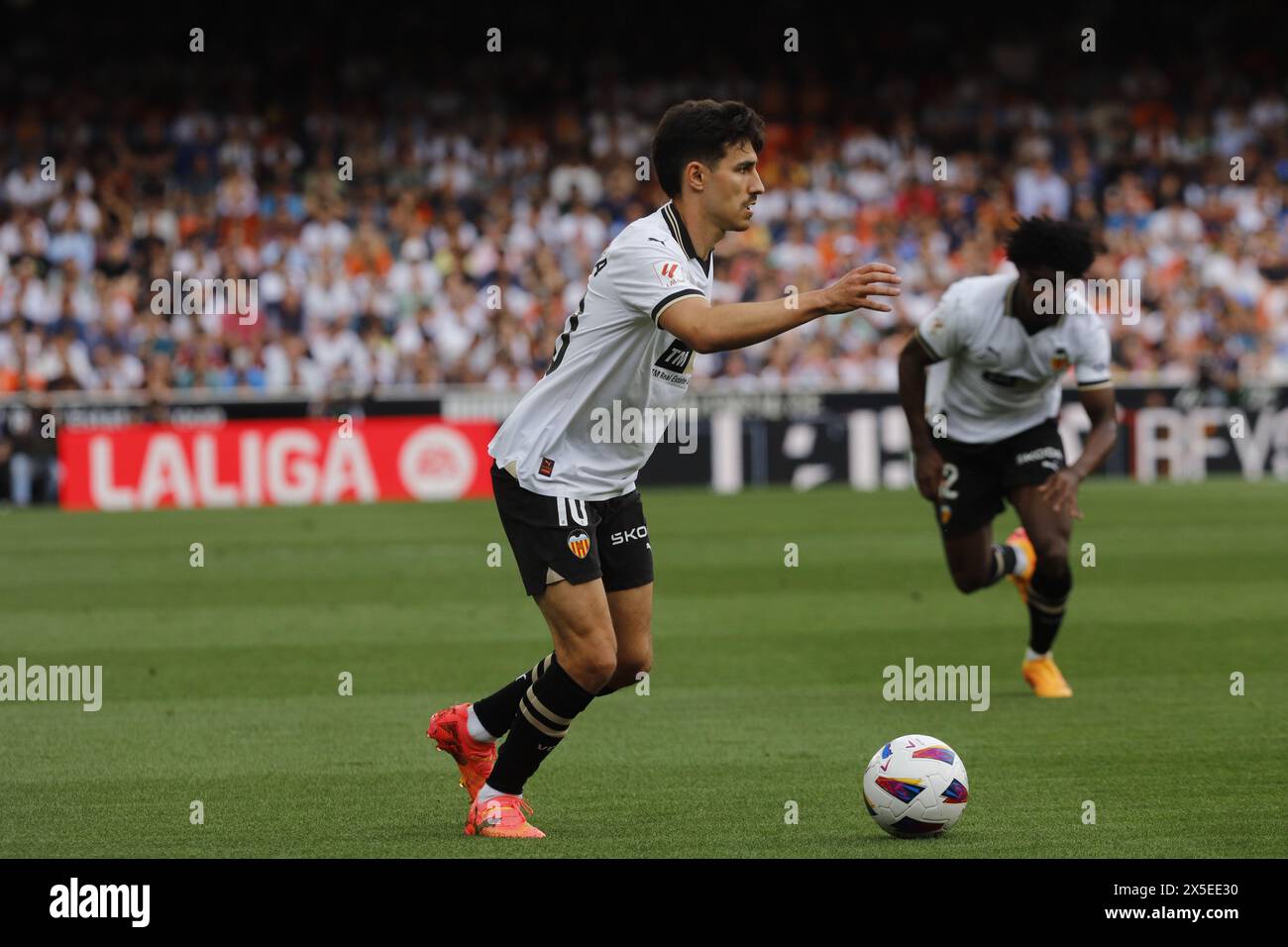 Diego López dal Valencia CF durante una partita di la Liga allo stadio Mestalla di Valencia Foto Stock
