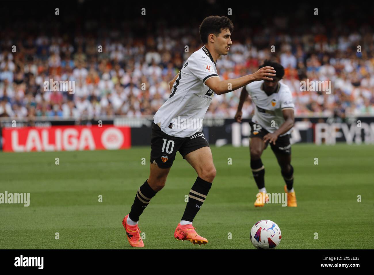 Diego López dal Valencia CF durante una partita di la Liga allo stadio Mestalla di Valencia Foto Stock