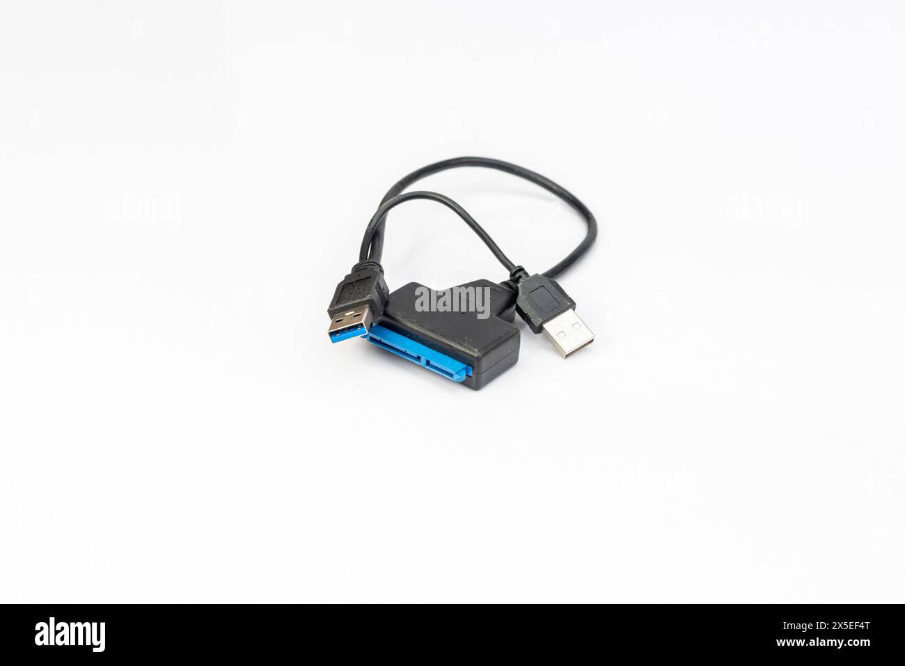 Convertitore cavo adattatore USB SATA a 22 pin per HDD SSD da 2,5", disco rigido, laptop, cavo adattatore SATA da USB a SATA Foto Stock