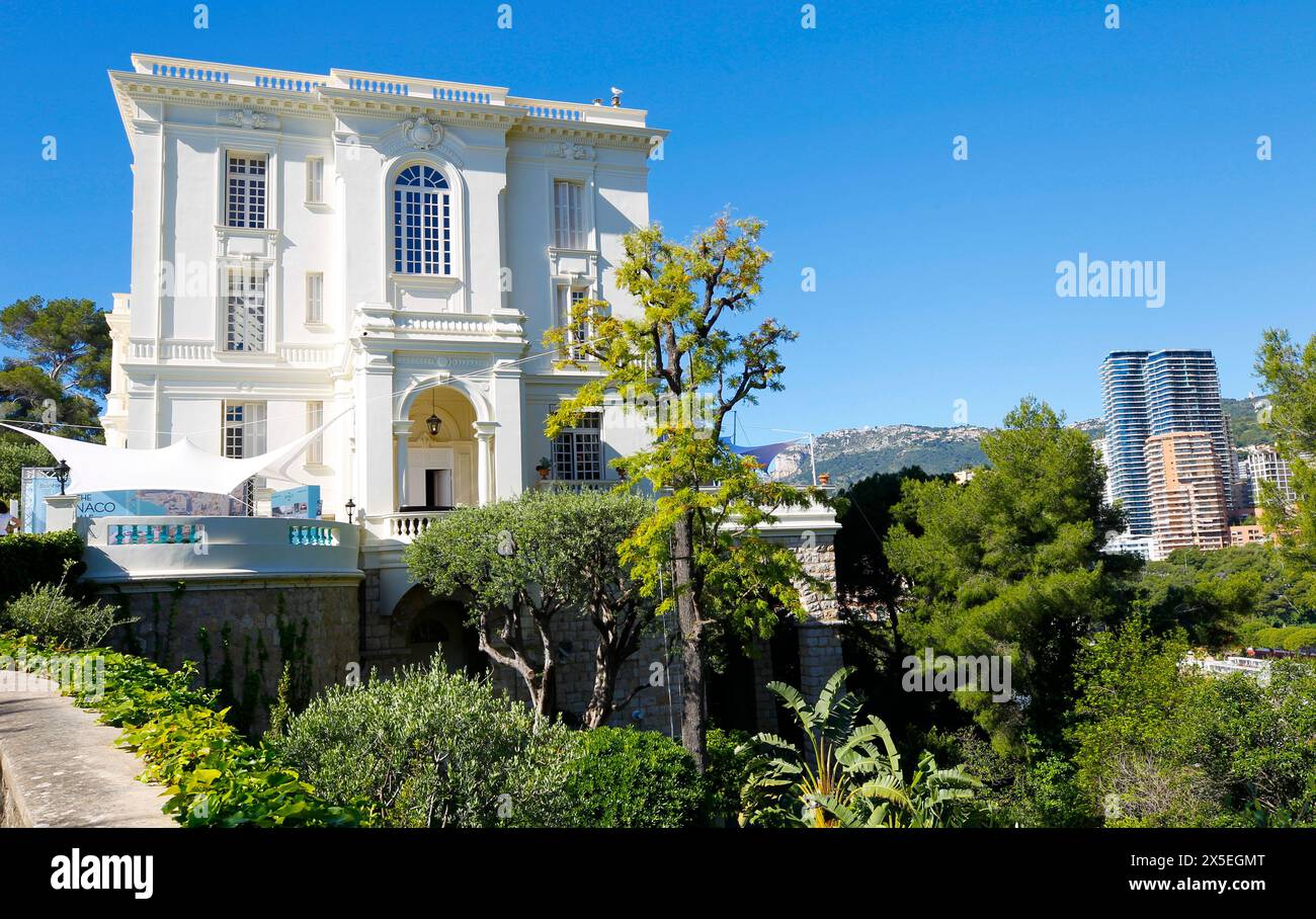 Roquebrune Cap Martin, Francia - 09 maggio 2024: Bonhams Cars - The MONACO sale "Les Grandes Marques a Monaco" a Villa la Vigie durante il 14° Grand Prix de Monaco Historique. Mandoga Media Germania Foto Stock