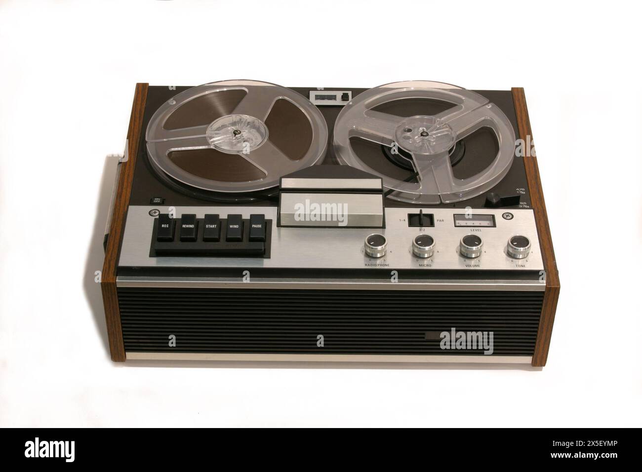 Registratore a nastro Philips Open reel vintage anni '1970 Foto Stock
