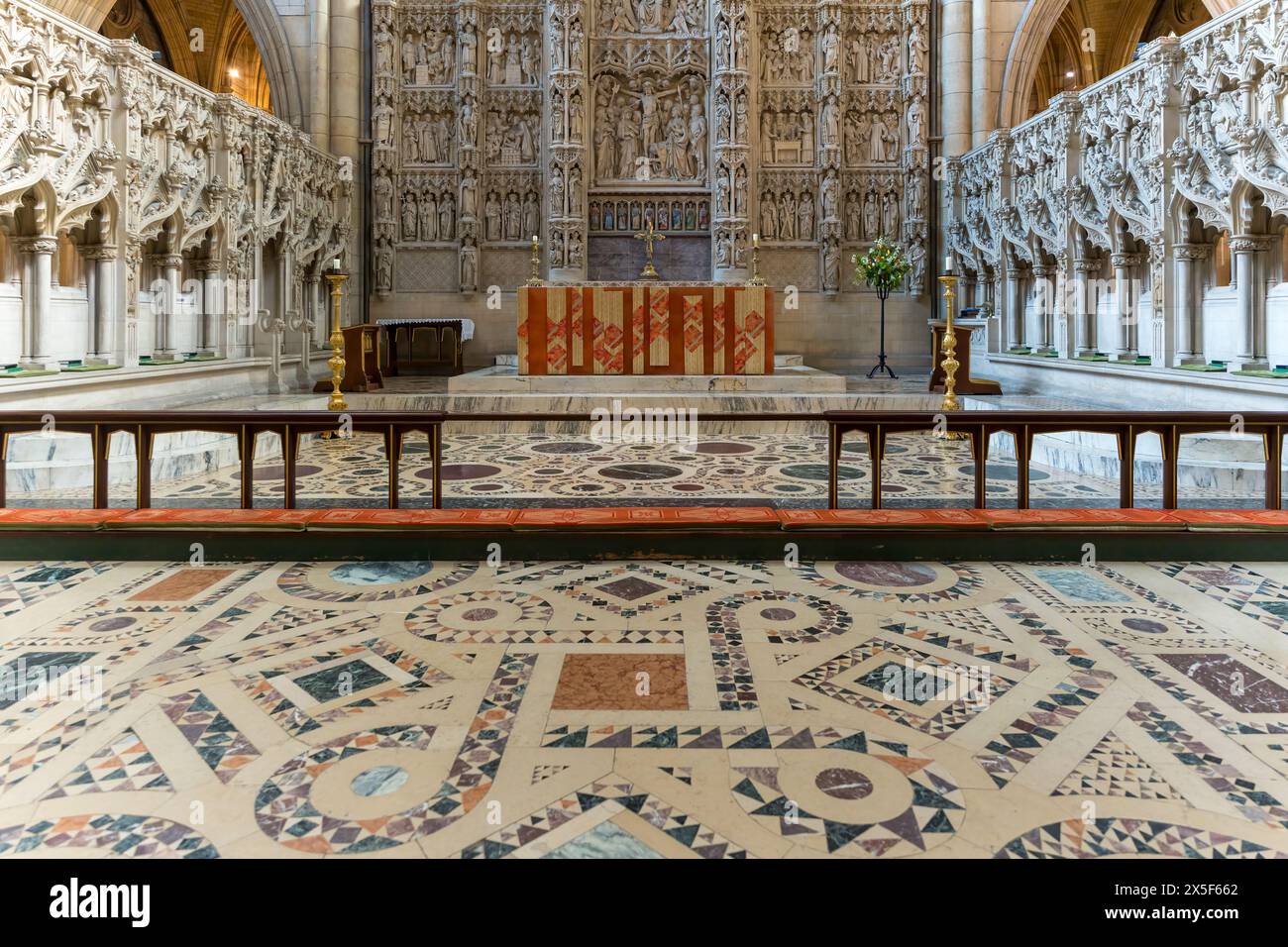 TRURO, CORNOVAGLIA, REGNO UNITO, 6 MAGGIO. Vista interna della cattedrale di Truro, Cornovaglia, il 6 maggio 2024. Foto Stock