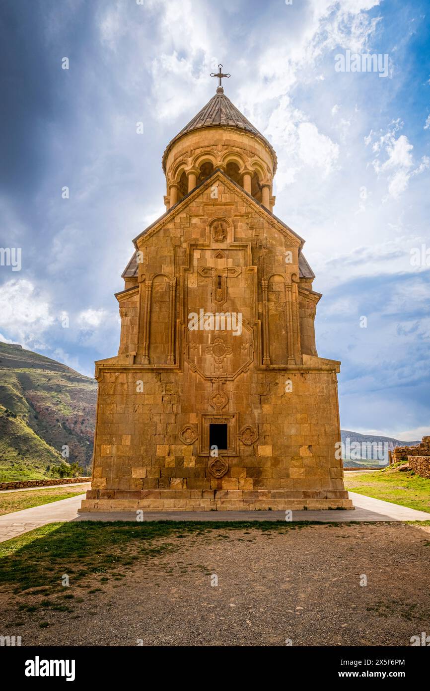 Chiesa Surp Astvatsatsin , complesso monastico Noravank. Canyon di Noravank, provincia di Vayots Dzor, Armenia, Caucaus, Eurasia, Foto Stock
