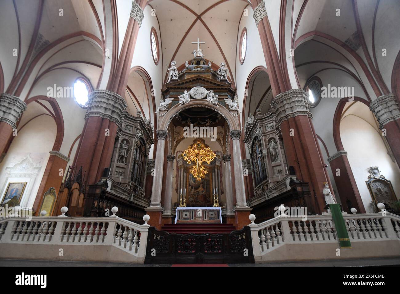 Basilica de San Petronio, Bologna, Italia Foto Stock