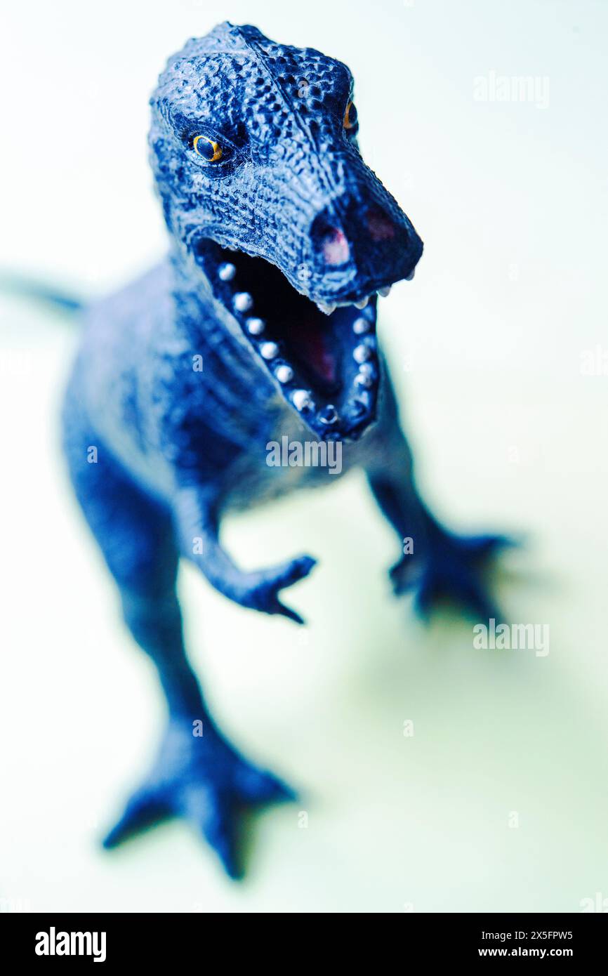 Ancora la vita di un giocattolo Tyrannosaurus rex dinosauro Foto Stock