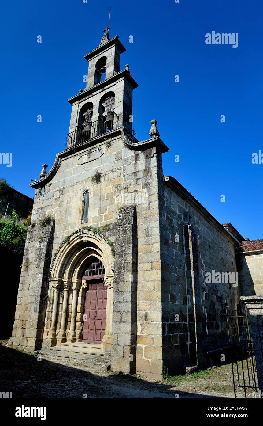 Chiesa di San Miguel di Lebosende, Leiro, Ourense, Spagna Foto Stock
