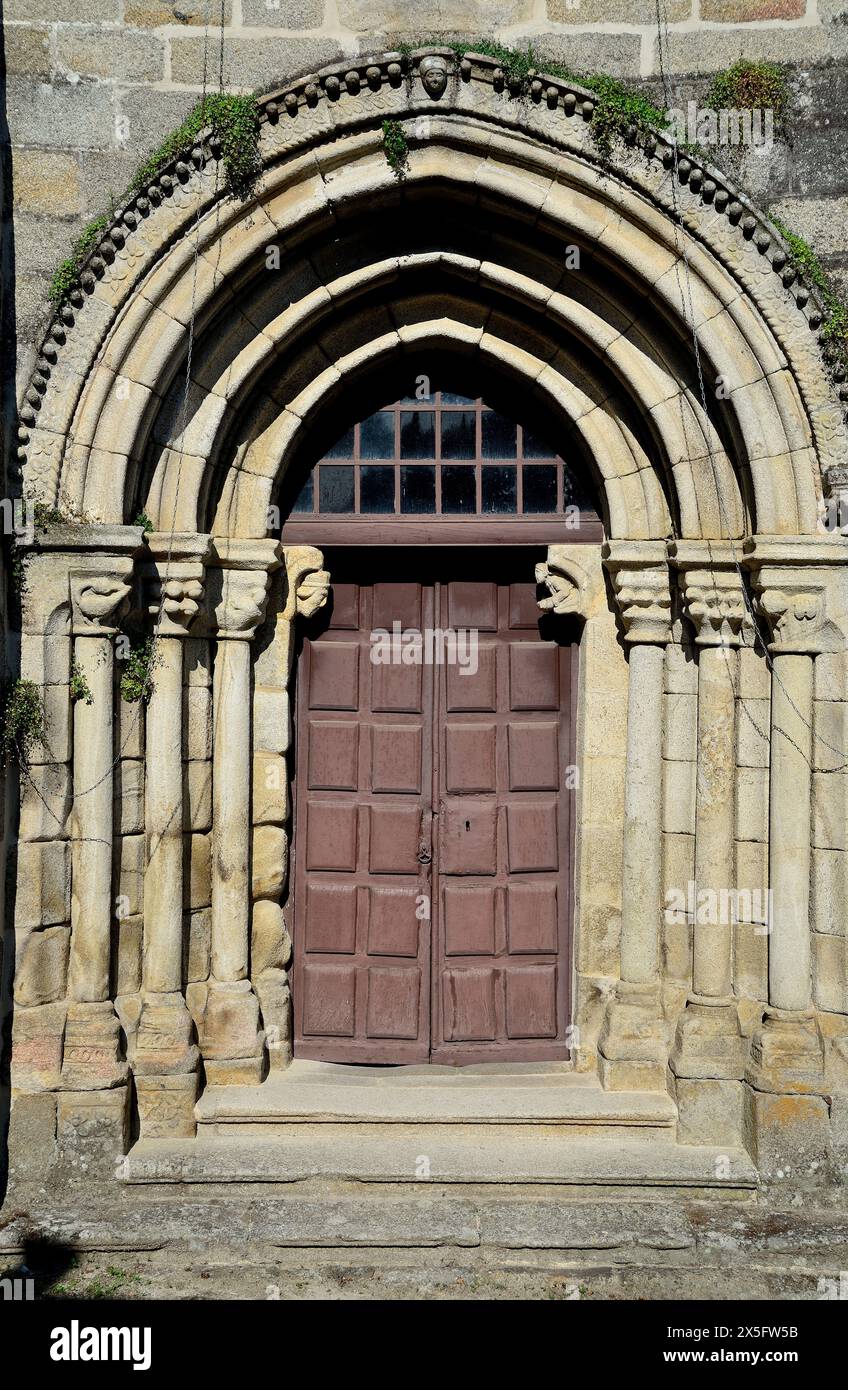 Chiesa di San Miguel di Lebosende, Leiro, Ourense, Spagna Foto Stock