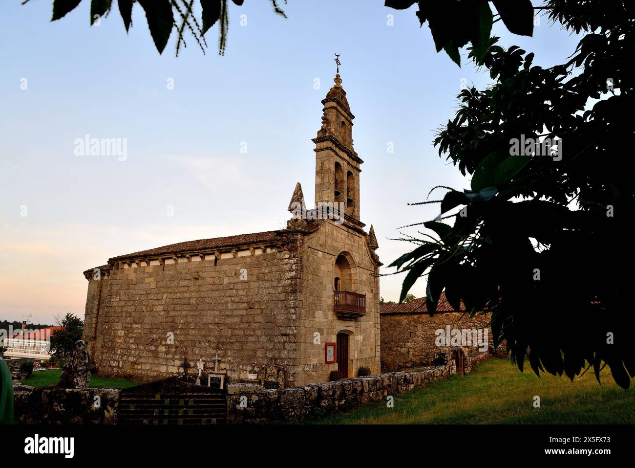 Chiesa di Santa Maria di Piñeira, Chantada, Lugo, Spagna Foto Stock
