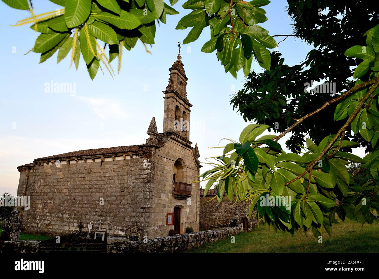 Chiesa di Santa Maria di Piñeira, Chantada, Lugo, Spagna Foto Stock