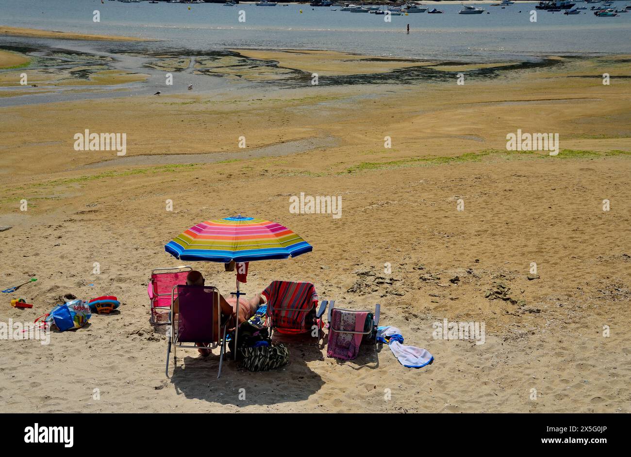 Spiaggia di Aldan, Cangas, Pontevedra, Spagna Foto Stock