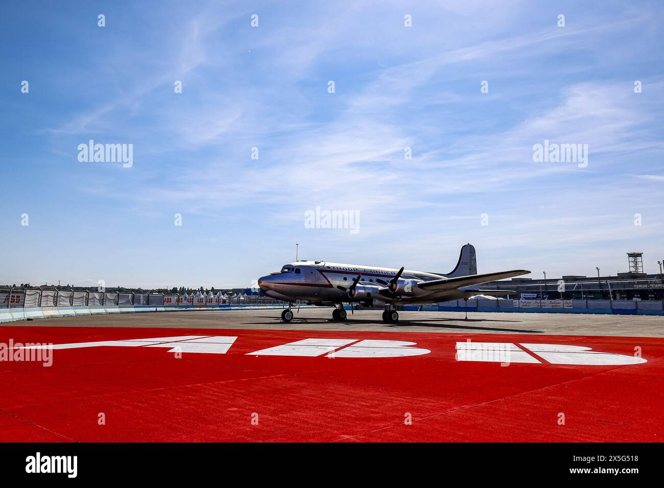 Illustrazione Bretzels durante l'ePrix di Berlino 2024, 7° incontro del Campionato del mondo ABB FIA Formula e 2023-24, sul circuito di Tempelhof Airport Street dal 10 al 12 maggio 2024 a Berlino, Germania Foto Stock