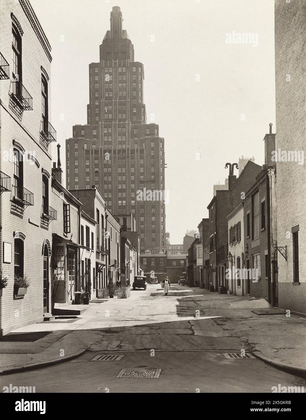 MacDougal Alley, New York, New York, Stati Uniti, Berenice Abbott, Federal Art Project, "Changing New York", marzo 1936 Foto Stock