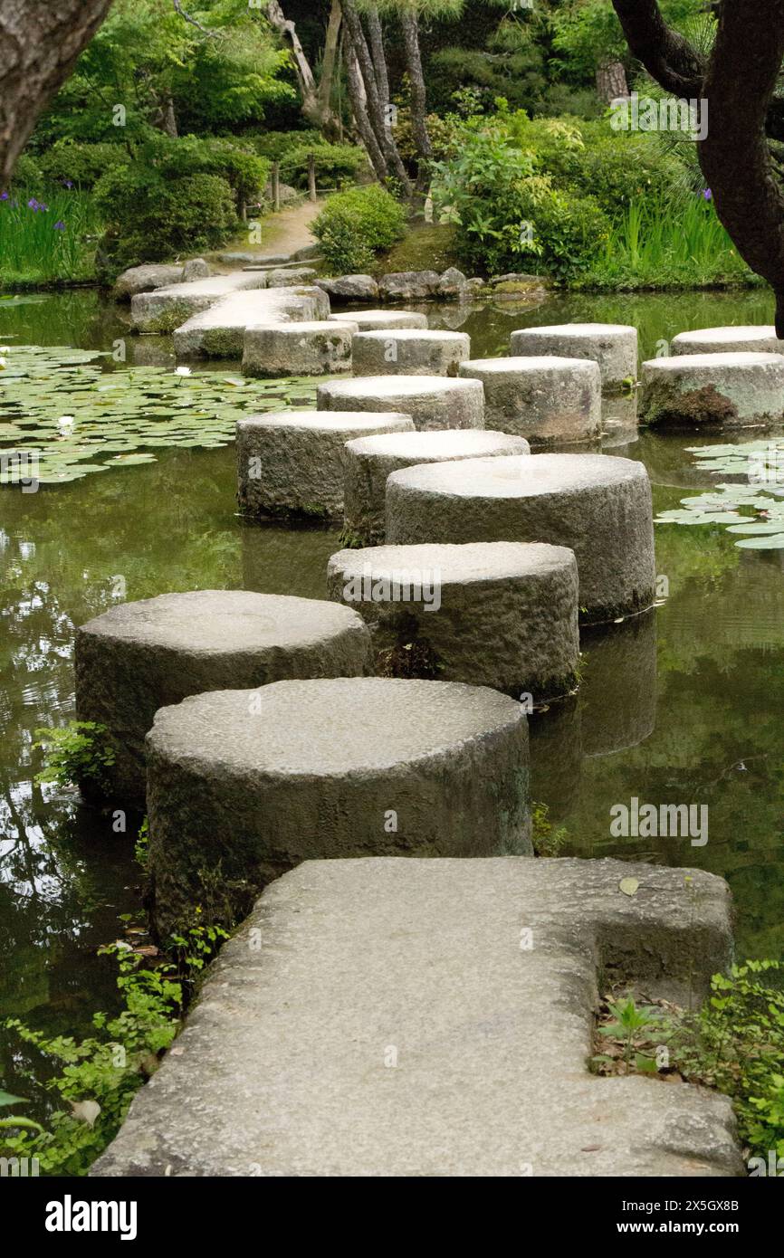 Santuario e giardini Heian-jingu Foto Stock