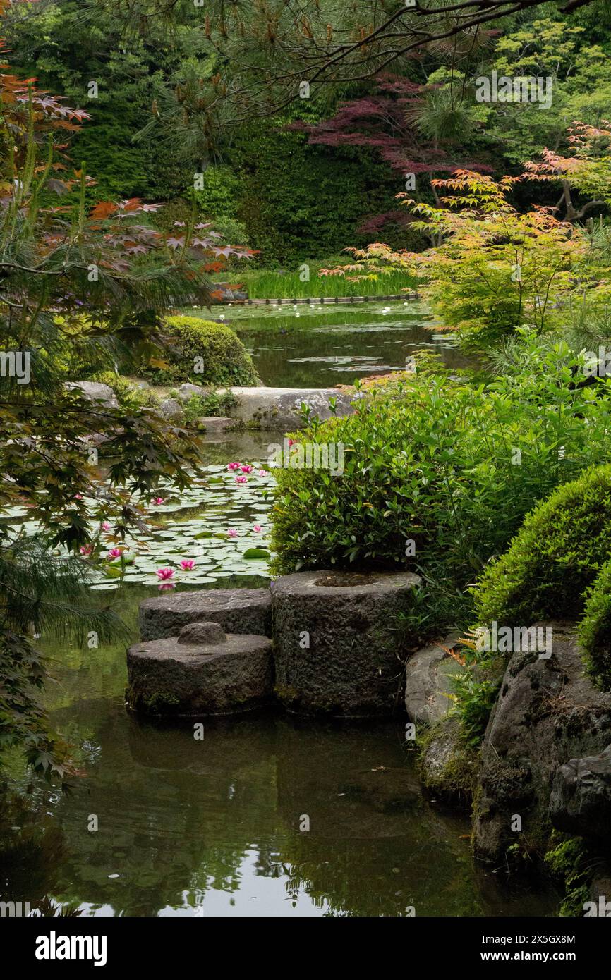 Santuario e giardini Heian-jingu Foto Stock