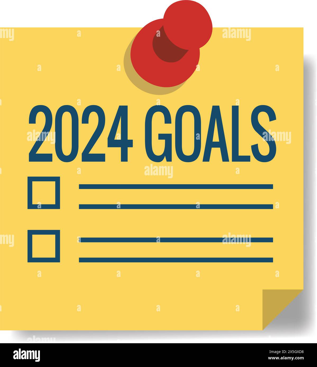 2024 design vettoriale SMART Goals con varie parole chiave Smart Goal Illustrazione Vettoriale