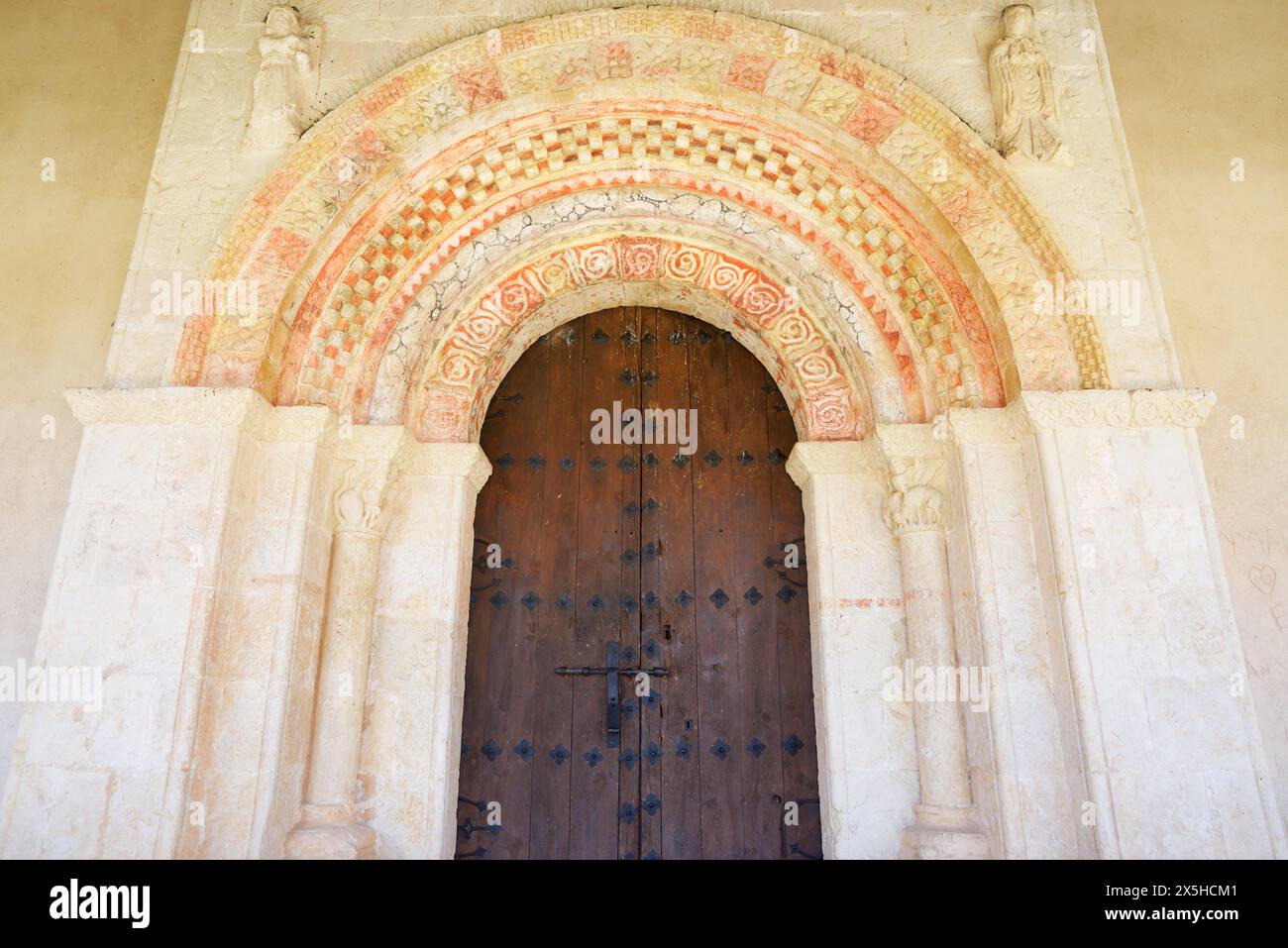 Cappella Virgen de la vega nel villaggio di Requijada, provincia di Segovia, Castilla Leon in Spagna Foto Stock