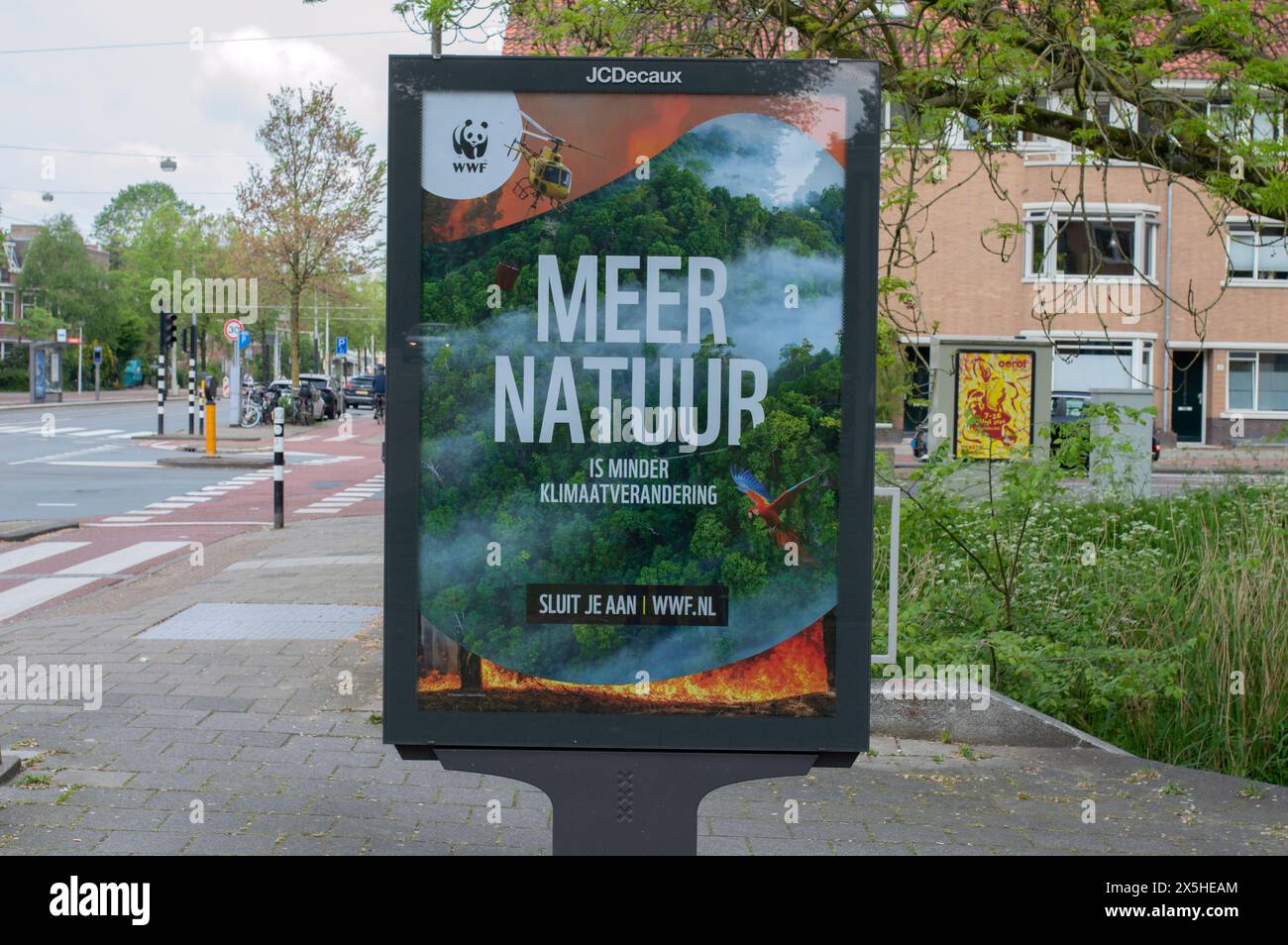 Billboard WWF ad Amsterdam Paesi Bassi 9-5-2024 Foto Stock