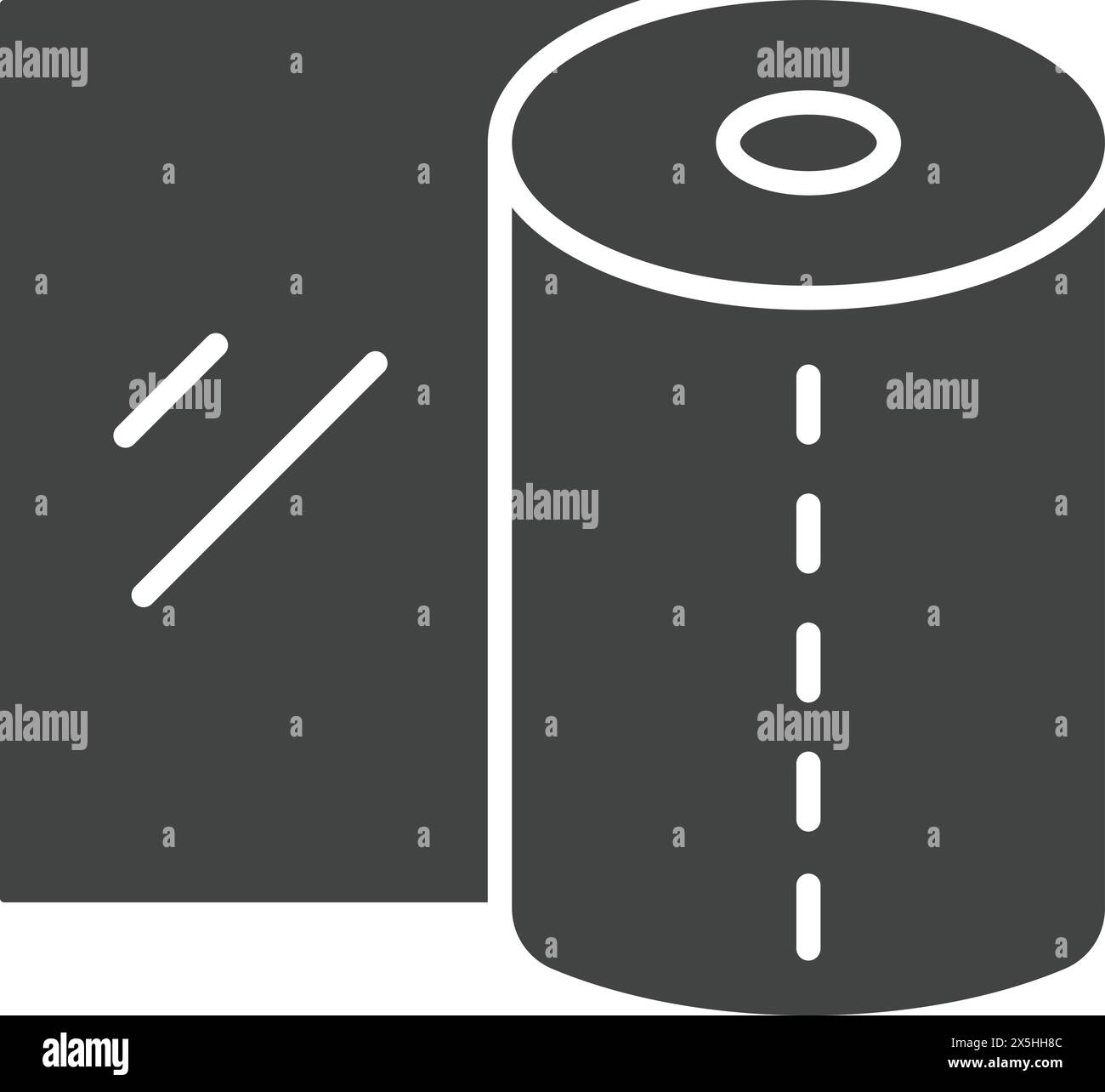 Immagine vettoriale icona avvolgimento in plastica. Adatto per applicazioni mobili applicazioni Web e supporti di stampa. Illustrazione Vettoriale