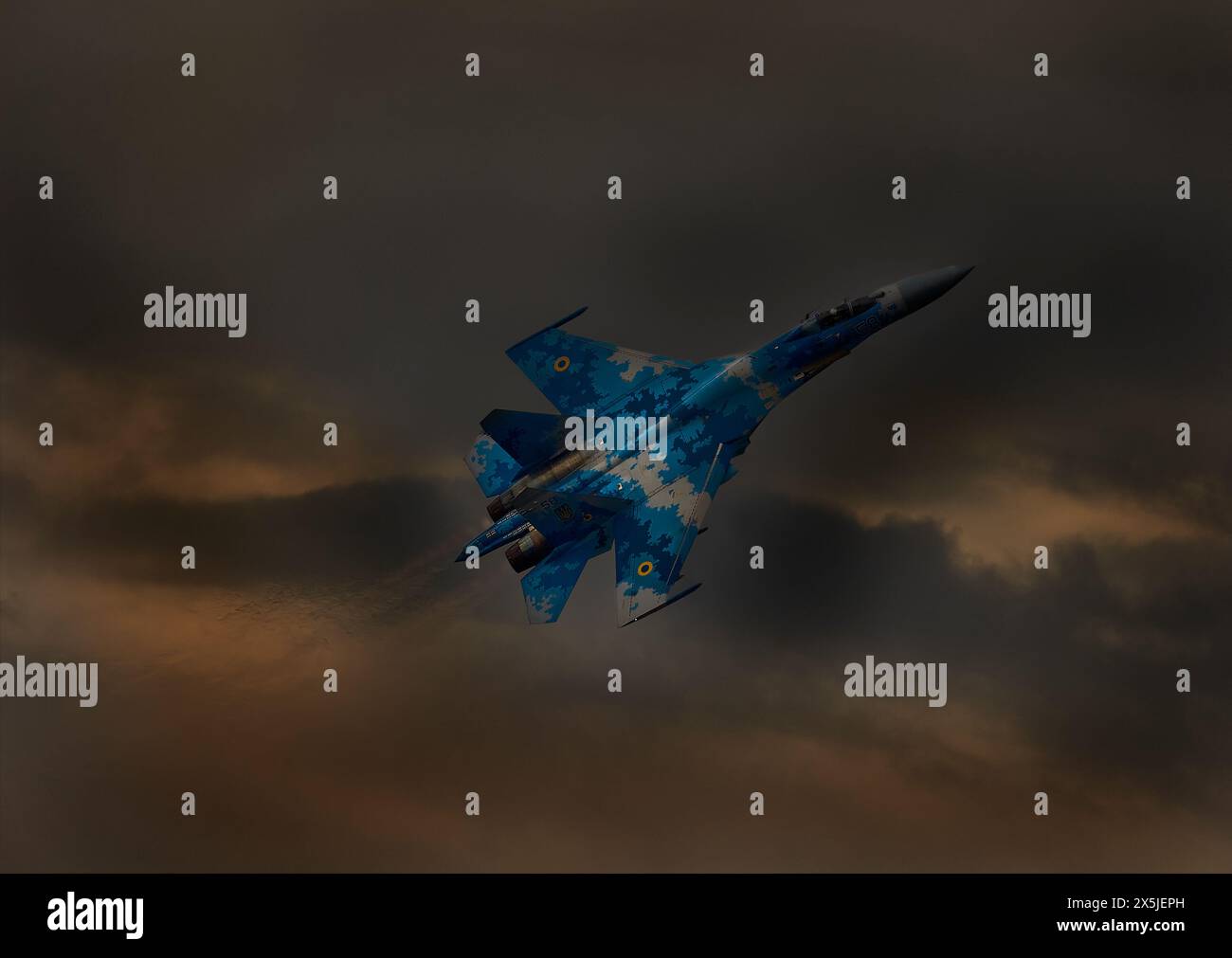 Getti veloci con vapore e nuvole Foto Stock