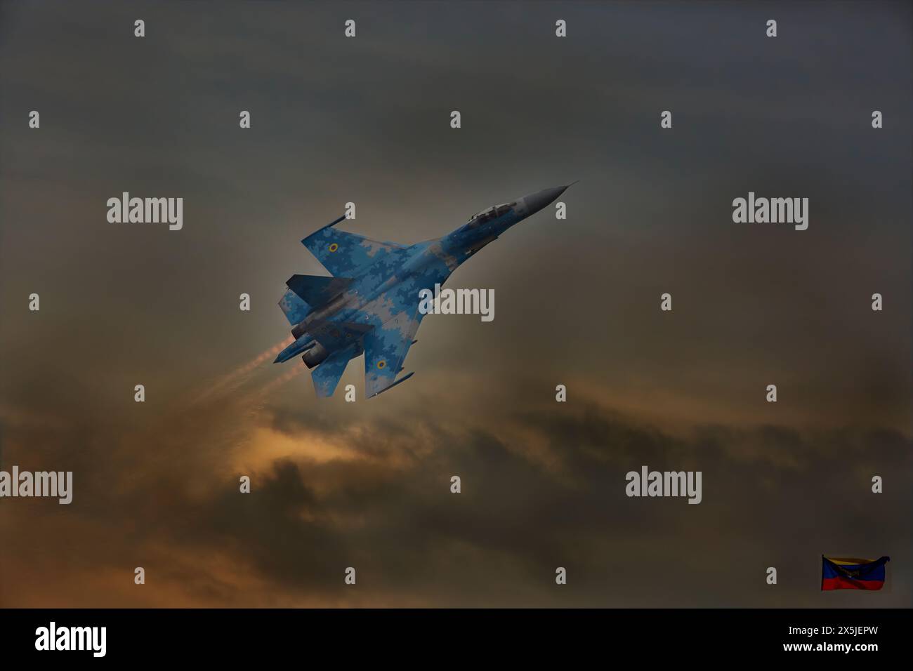 Getti veloci con vapore e nuvole Foto Stock