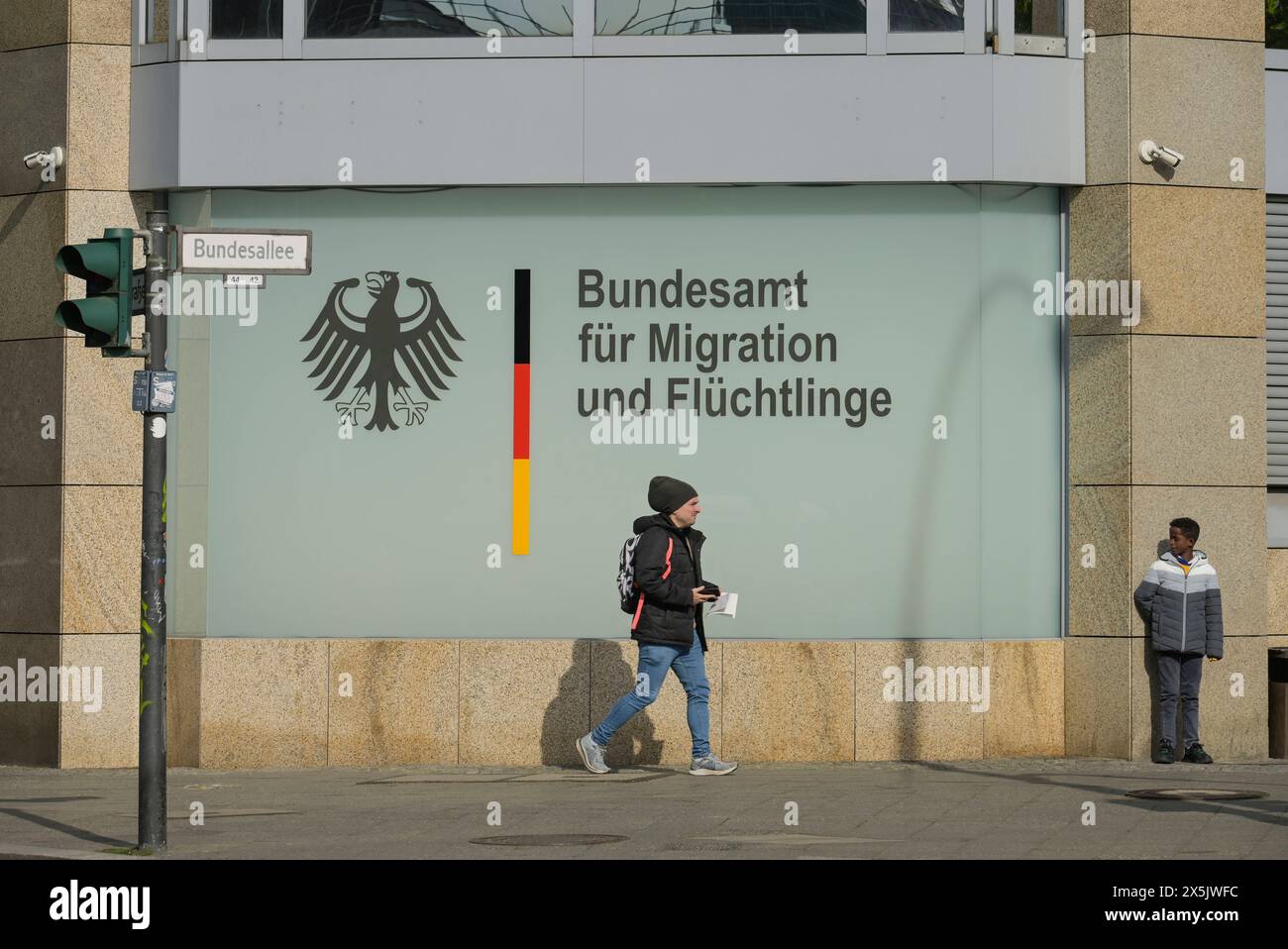 BAMF, Bundesamt für Migration und Flüchtlinge, Bundesallee, Wilmersdorf, Berlino, Deutschland *** BAMF, ufficio federale per la migrazione e i rifugiati, Bundesallee, Wilmersdorf, Berlino, Germania Foto Stock