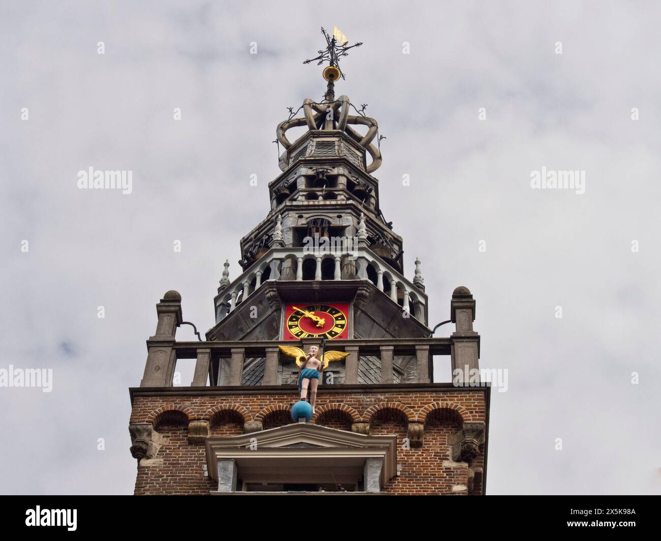 Il Museum de Speeltoren (campanile) nel pittoresco villaggio olandese di Monnickendam. Foto Stock