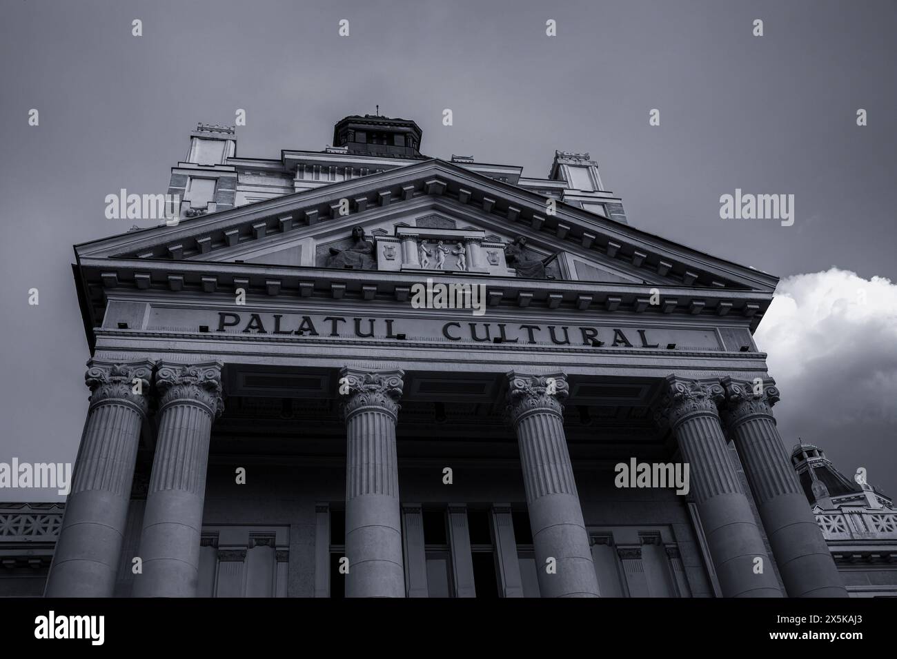 Palazzo culturale nella città di Arad, Romania. Foto di alta qualità Foto Stock