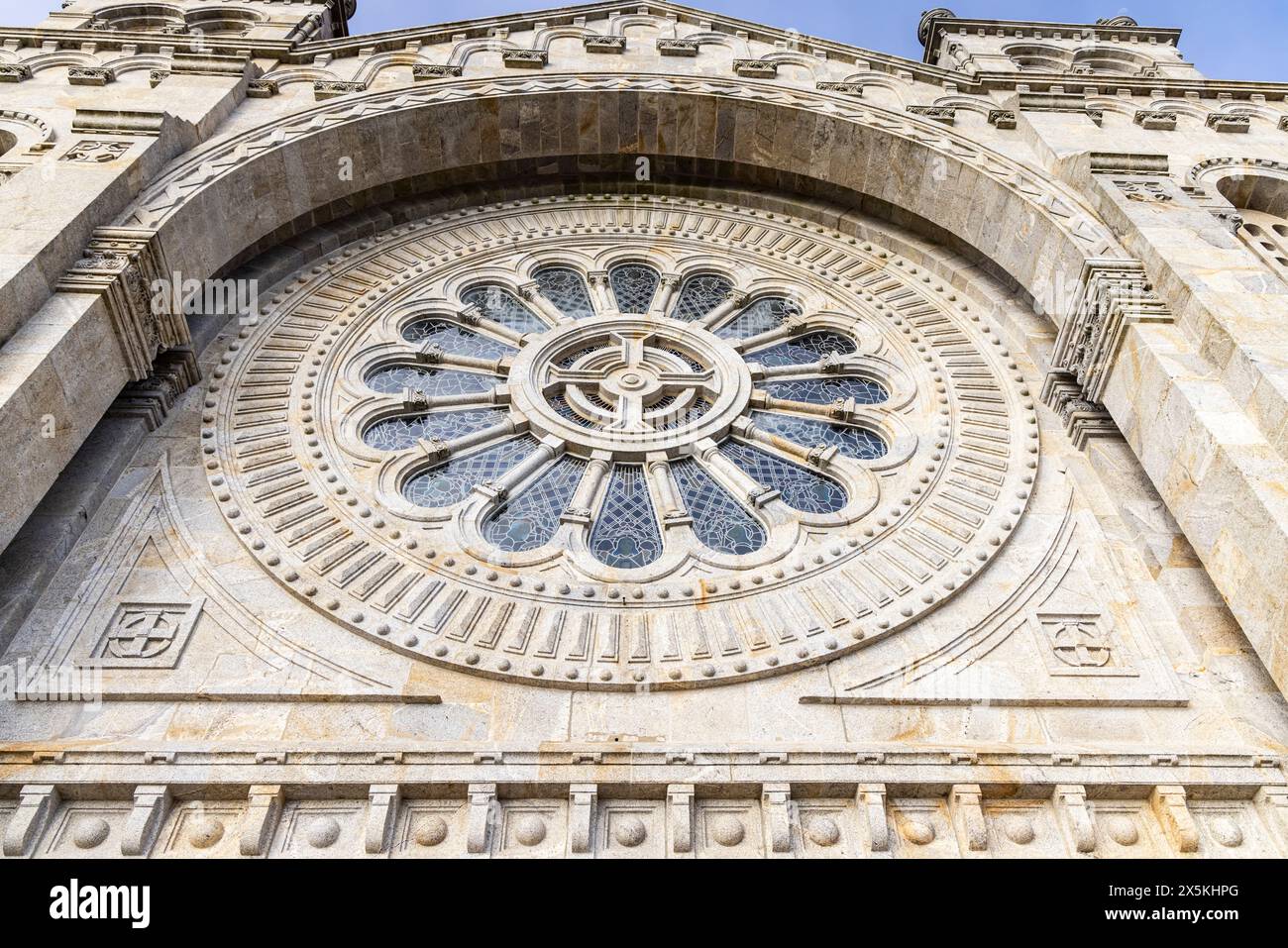 Portogallo, Viana do Castelo. Santuario del Sacro cuore sul Monte de Luzia, Monte di Santa Lucia. Foto Stock