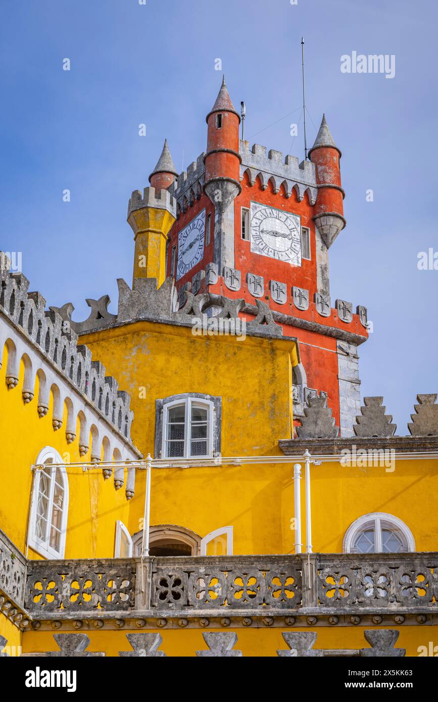 Portogallo, Sintra. Il Parco e il Palazzo Nazionale di pena, patrimonio dell'umanità dell'UNESCO. Foto Stock