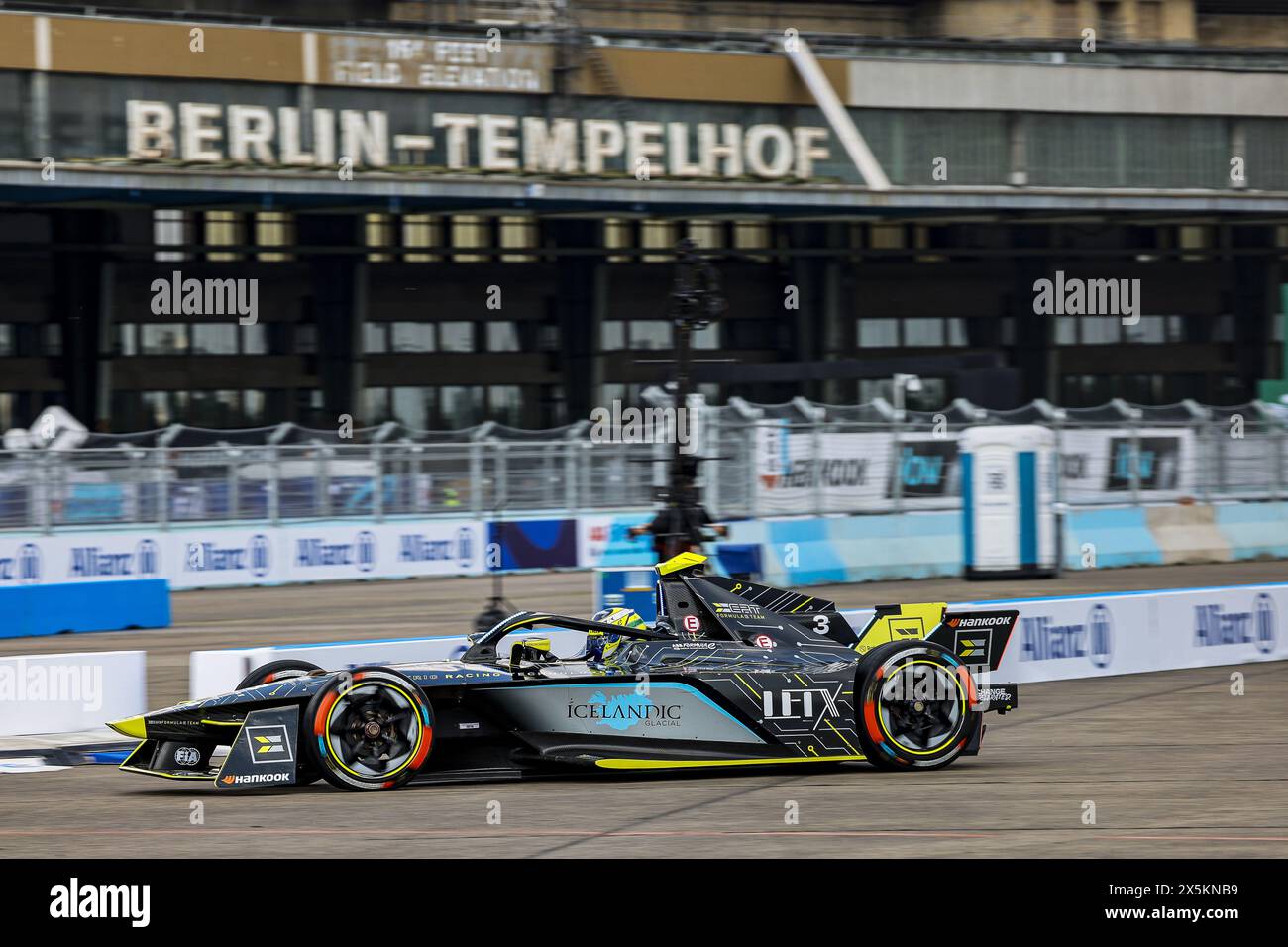 Berlino, Germania, 10/05/2024, 03 SETTE CAMARA Sergio (bra), ERT Formula e Team, ERT X24, azione durante l'ePrix di Berlino 2024, 7° incontro del Campionato Mondiale ABB FIA Formula e 2023-24, sul circuito di Tempelhof Airport Street dal 10 al 12 maggio 2024 a Berlino, Germania credito: Agenzia fotografica indipendente/Alamy Live News Foto Stock