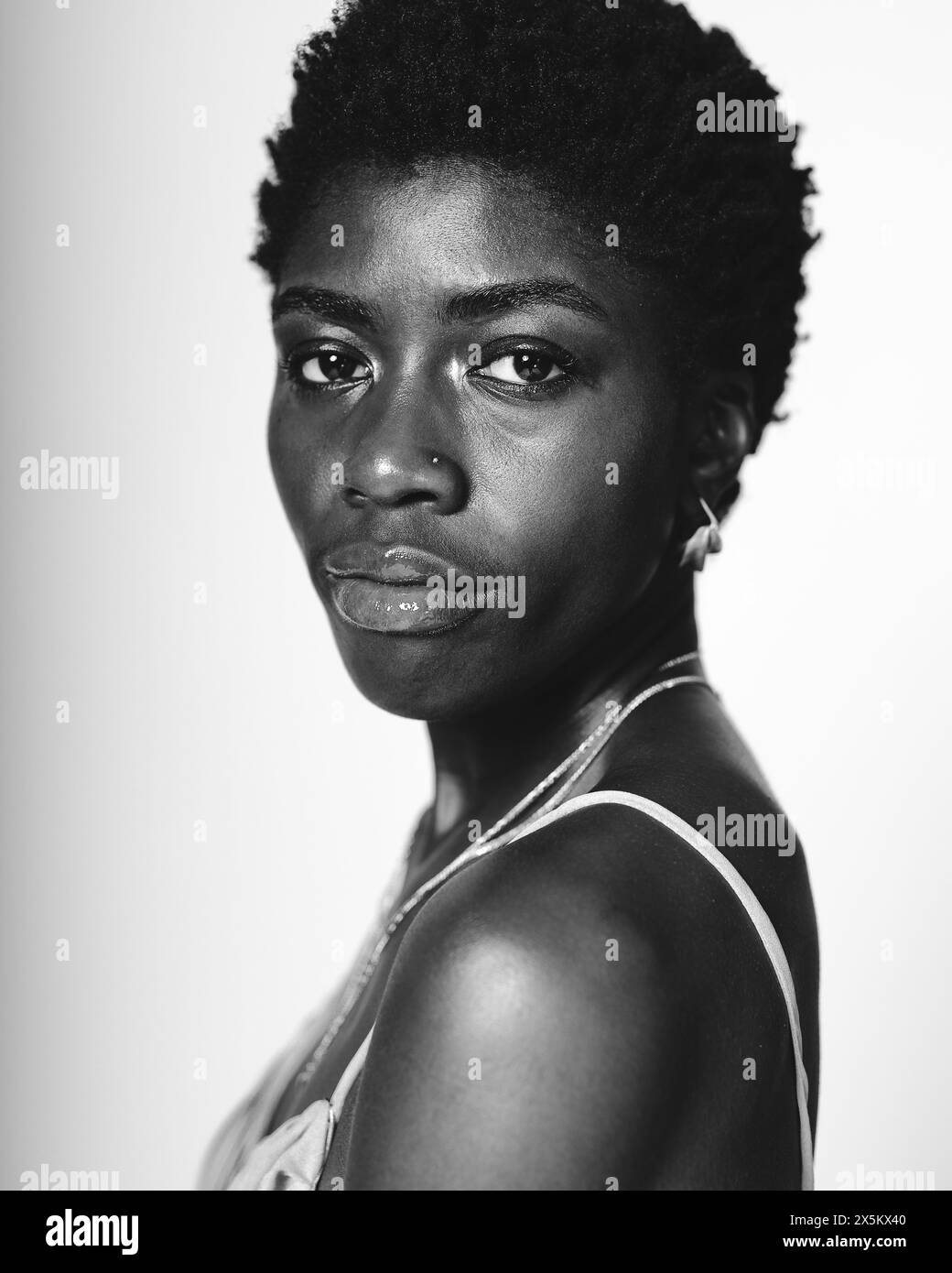 Studio Ritratto di giovane donna Foto Stock