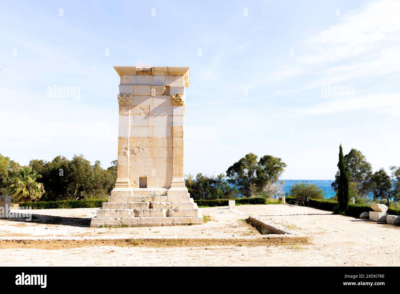 Villajoyosa, Spagna. Monumento funerario romano - Torre di Sant Josep, Torre de Sant Josep Foto Stock
