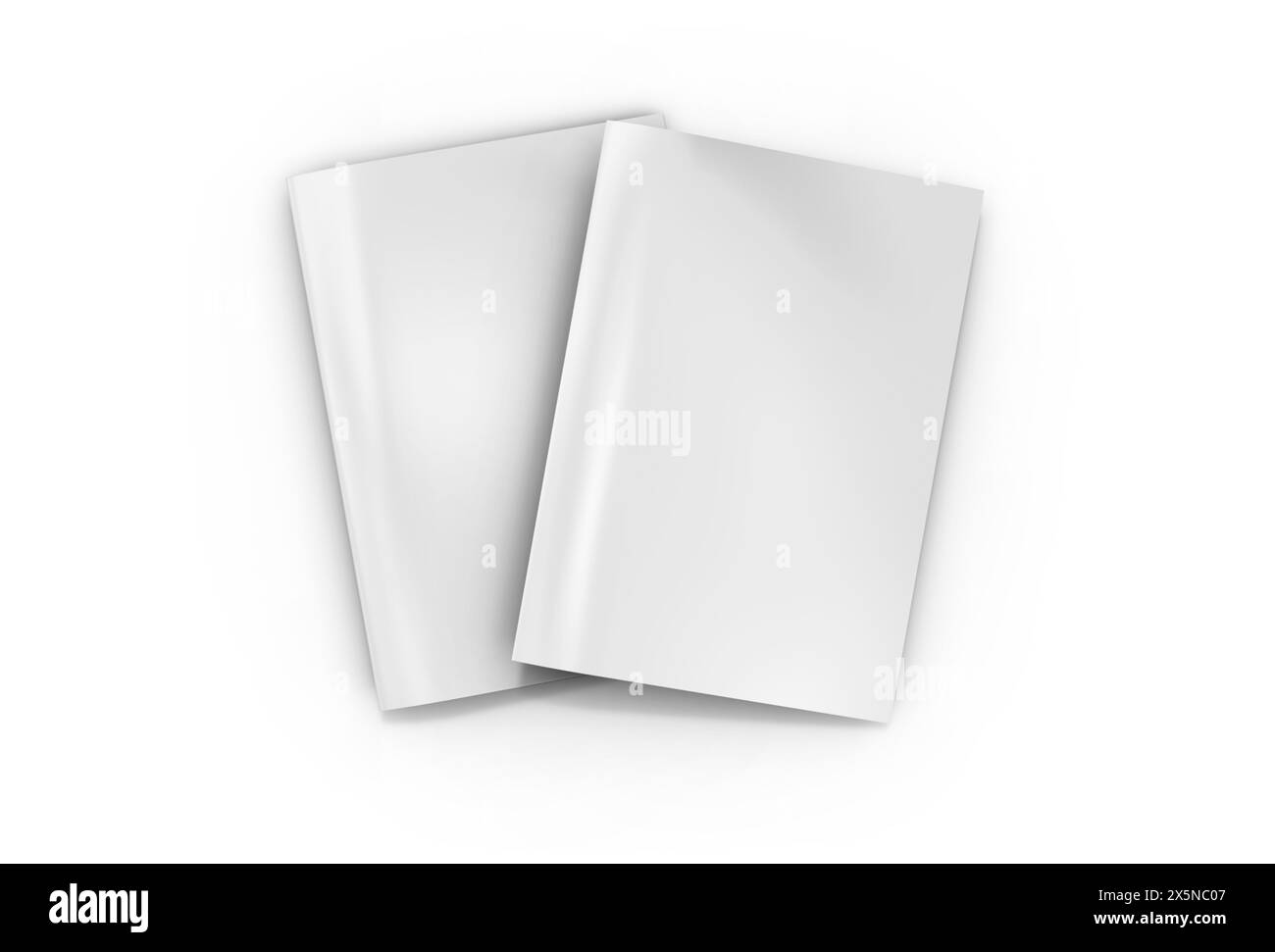 Rendering 3D con mockup A4 verticale Foto Stock