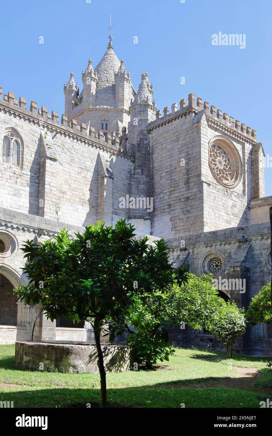Dettagli cattedrale di Evora (sé de Évora), Evora, Portogallo Foto Stock