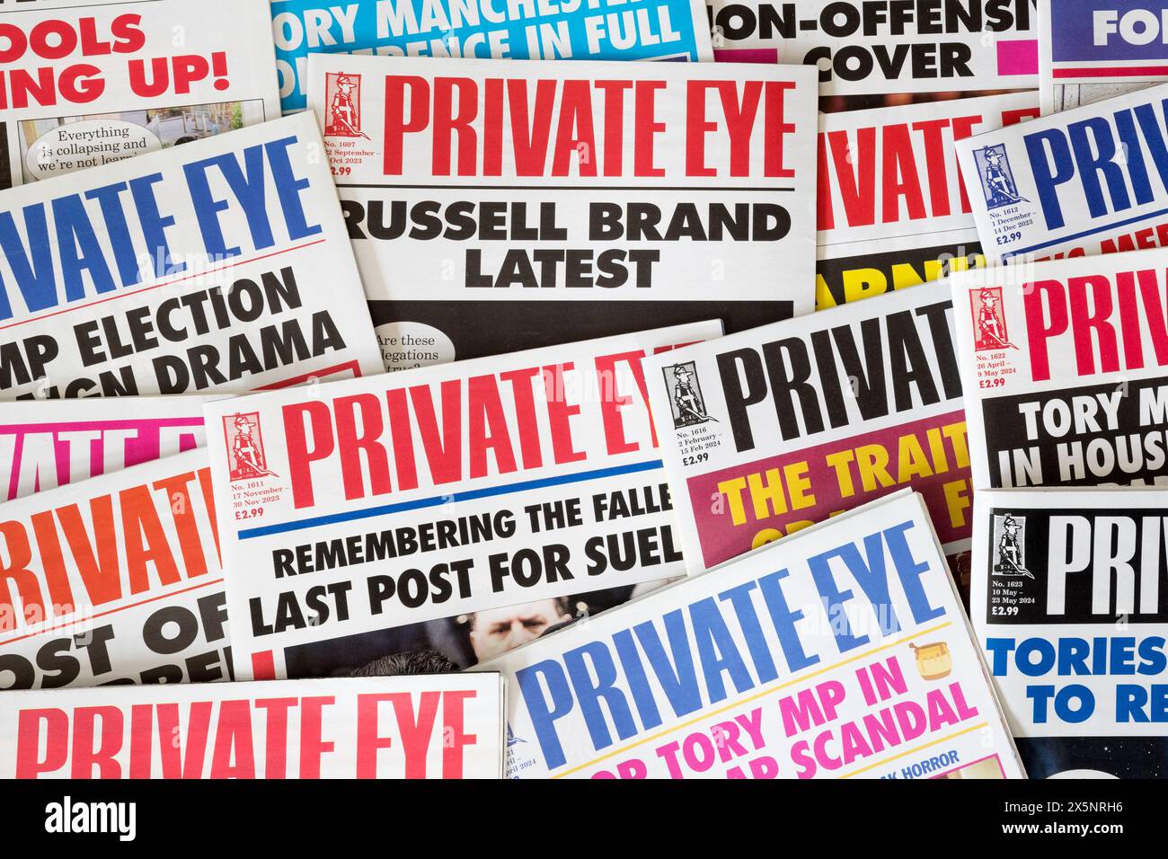 Copie della rivista Private Eye. Foto Stock