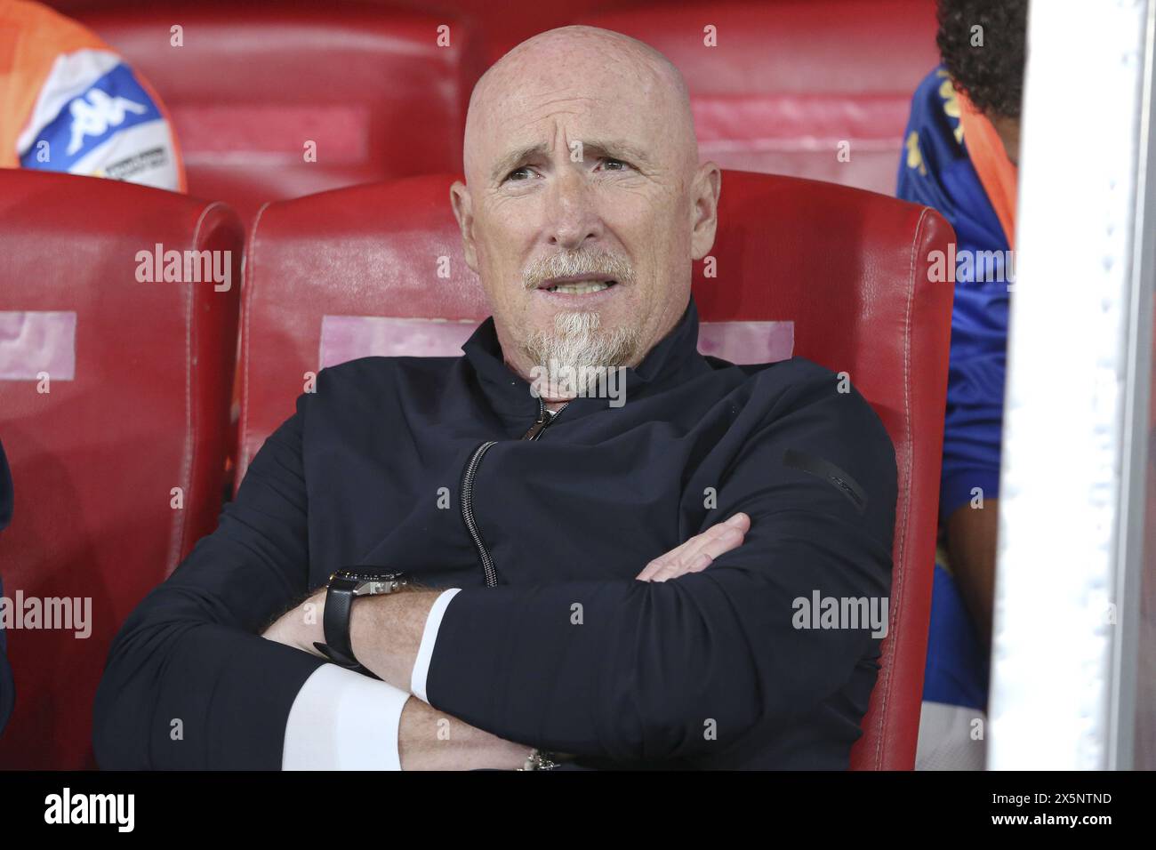 Bari, Italia. 10 maggio 2024. Rolando Maran (Brescia calcio) durante SSC Bari vs Brescia calcio, partita di serie B a Bari, Italia, 10 maggio 2024 credito: Agenzia fotografica indipendente/Alamy Live News Foto Stock