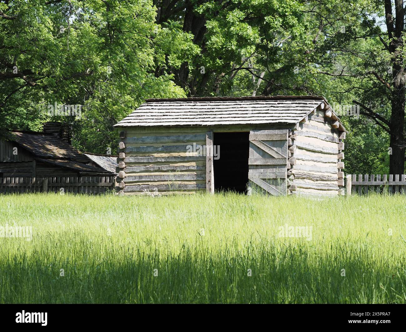 Deposito presso il New Salem State Historic Site, Illinois Foto Stock