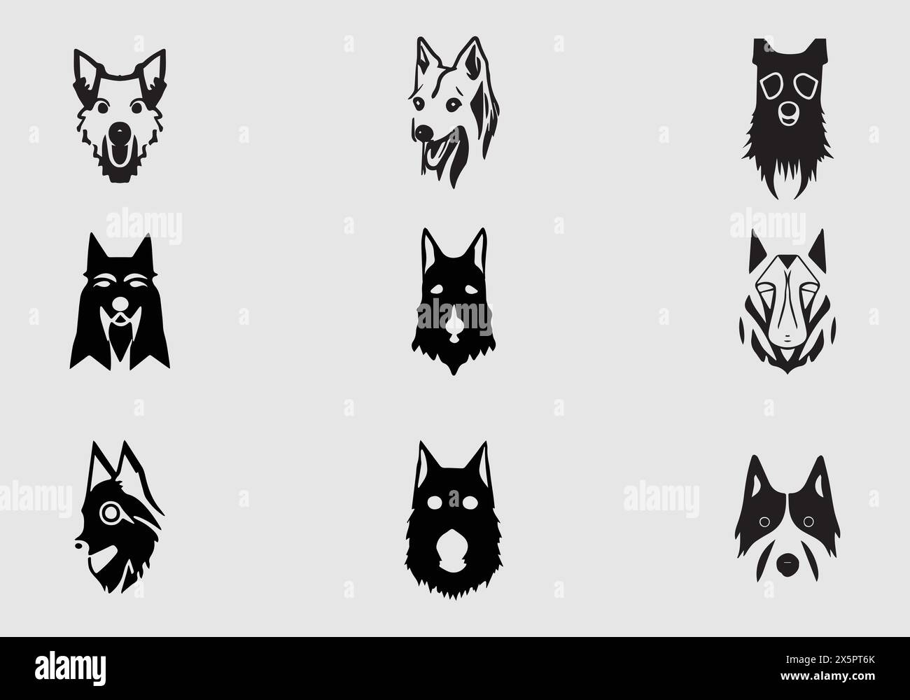 Design minimalista ed elegante dell'icona Bengala Tiger Illustrazione Vettoriale