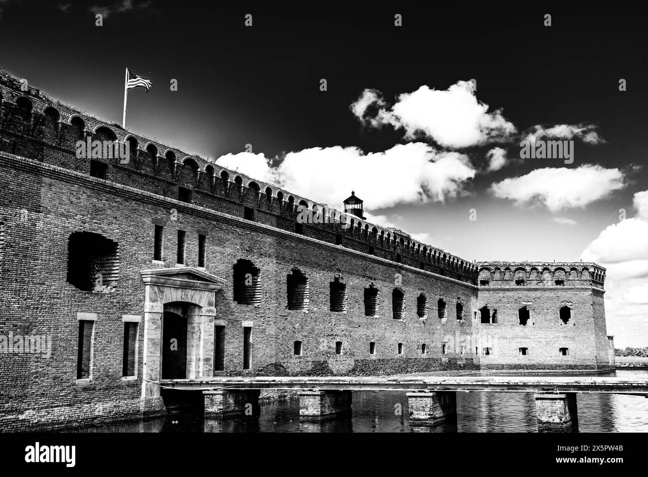 Ingresso a Fort Jefferson al Dry Tortugas National Park Foto Stock