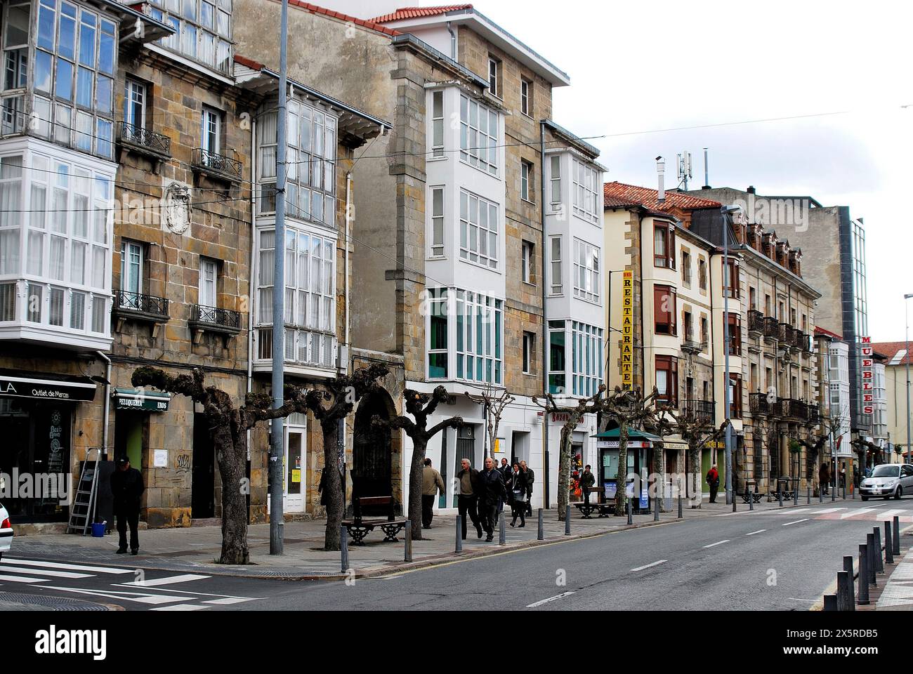 Centro città di Reinosa, Cantabria, Spagna Foto Stock