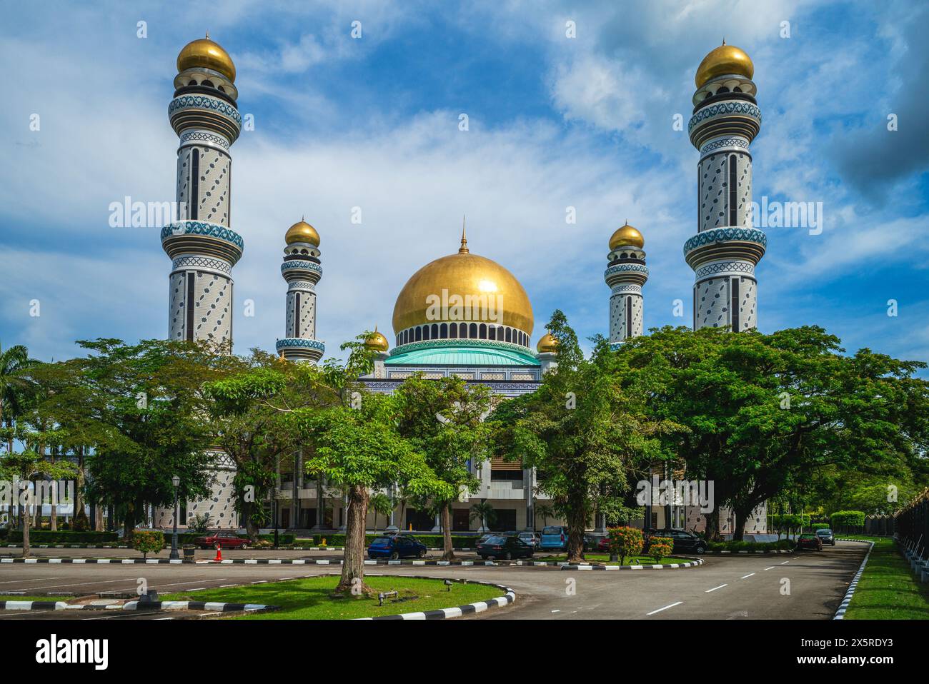 Moschea Jame ASR Hassanil Bolkiah a bandar seri begawan, brunei darussalam Foto Stock