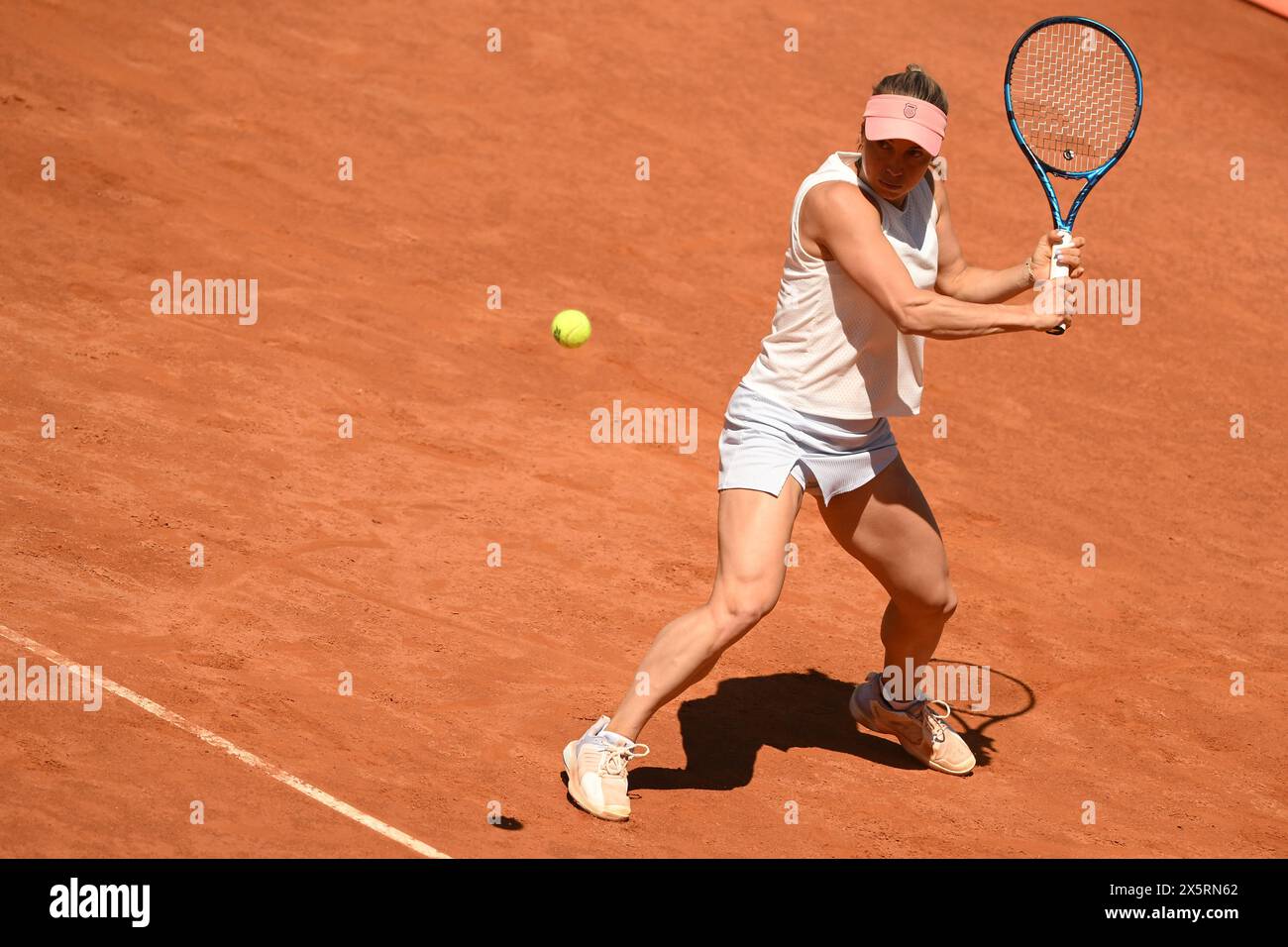 Roma, Italia. 11 maggio 2024. Yulia Putintseva del Kazakistan durante la partita contro la Polonia IgA Swiatek agli internazionali BNL d'Italia 2024 al foro Italico di Roma, l'11 maggio 2024. Crediti: Insidefoto di andrea staccioli/Alamy Live News Foto Stock